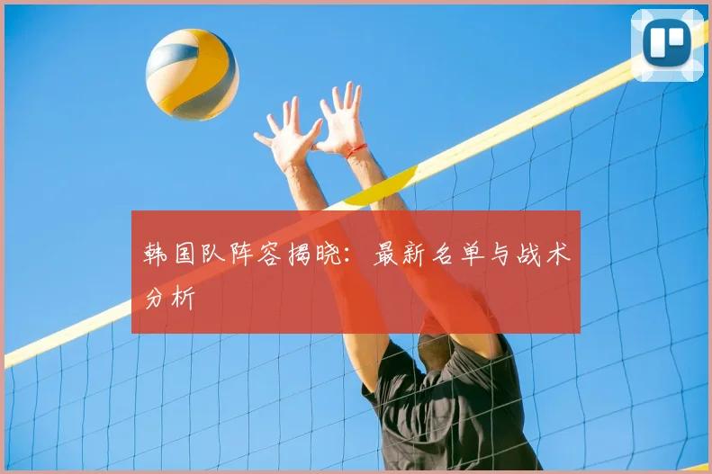 韩国队阵容揭晓：最新名单与战术分析